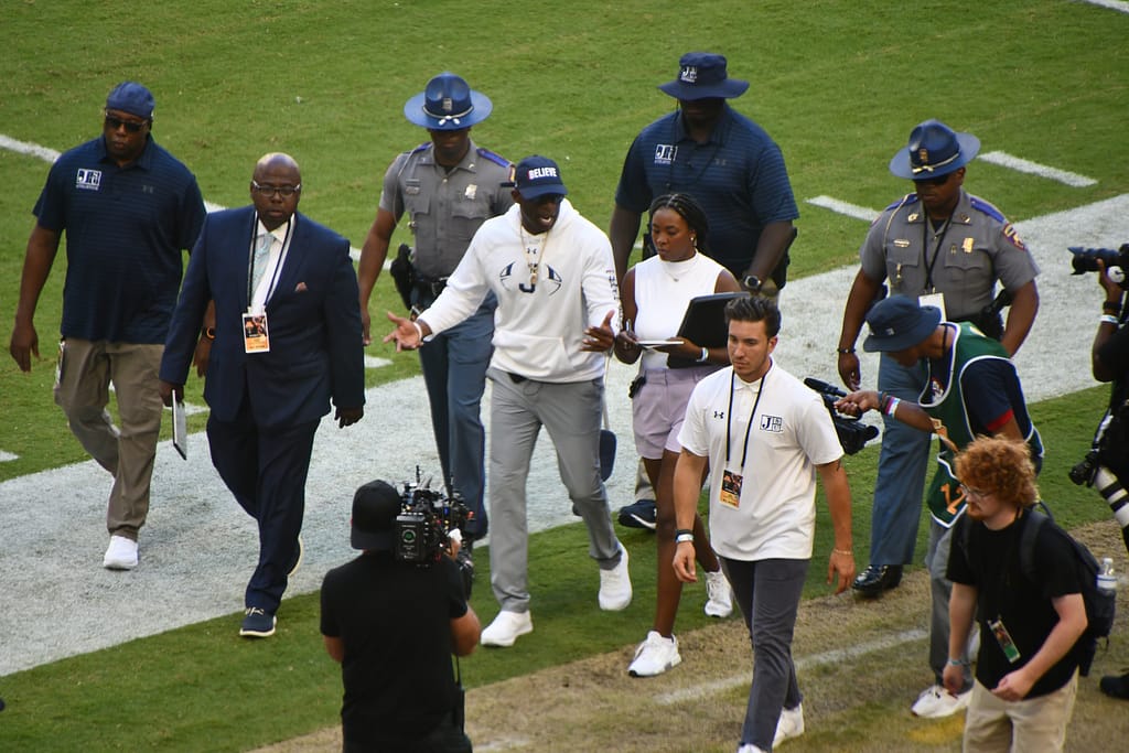 Michael Strahan had custom suits made for the entire JSU football team